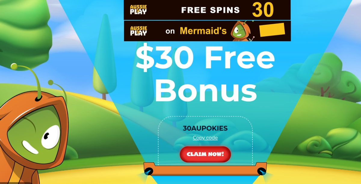 Aussie Play casino $30 free coupon